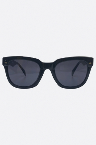 Giant Vintage NoHo Classic Unisex Vintage Sunglasses by Giant Vintage Sunglasses at Free People in Black