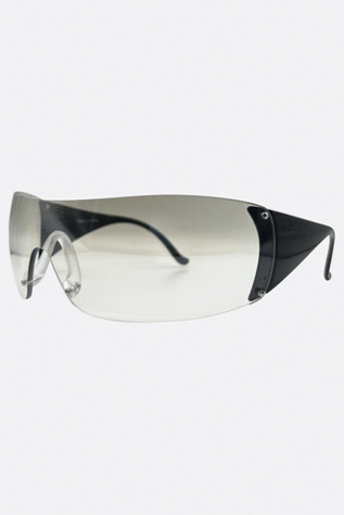 Солнцезащитные очки Giant Vintage Sunglasses Giant Vintage Original Zipper Sporty Shield Unisex Sunglasses, цвет: Чёрный — фото 2