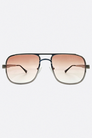 Giant Vintage Original Fillmore Square Tinted Glasses by Giant Vintage Sunglasses at Free People in Silver