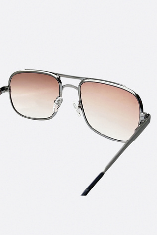 Женские солнцезащитные очки Giant Vintage Sunglasses Giant Vintage Original Fillmore Square Tinted Glasses, цвет: Стальной — фото 3