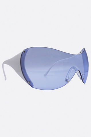 Солнцезащитные очки Giant Vintage Sunglasses Giant Vintage Original Boom Unisex Oversized Shield Sunglasses, цвет: Синий — фото 2