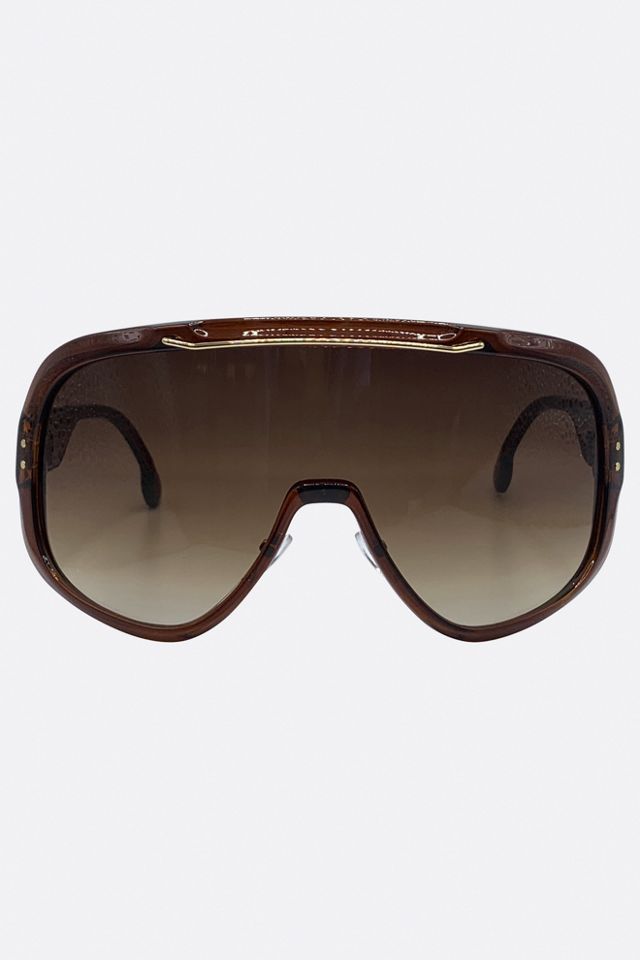 Retro best sale shield sunglasses