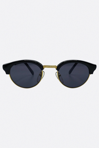 Giant Vintage Freshmen Small Classic 60s Sunglasses by Giant Vintage Sunglasses at Free People in Gold