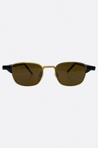 Giant Vintage Aileron Classic Square Retro Sunglasses by Giant Vintage Sunglasses at Free People in Brown