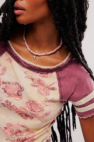 We The Free Wish You Were Here Tee en Tan Combo, pour femme taille: XS chez Free People