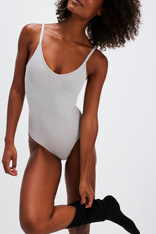 The Rib I Reach For Bodysuit by Intimately at Free People in Moon Rock, Size: XS/S