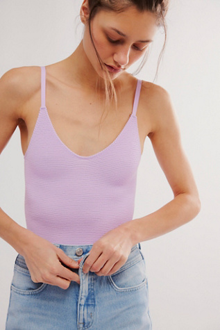 The Rib I Reach For Bodysuit by Intimately at Free People in Orchid Bloom, Size: XS/S