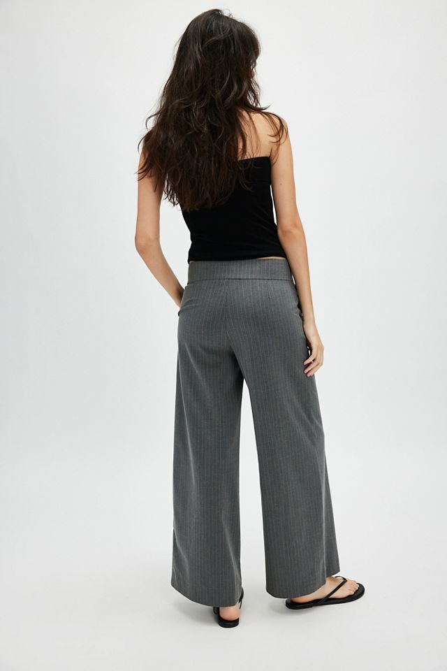 THRILLS Christina Pinstripe Trousers #1