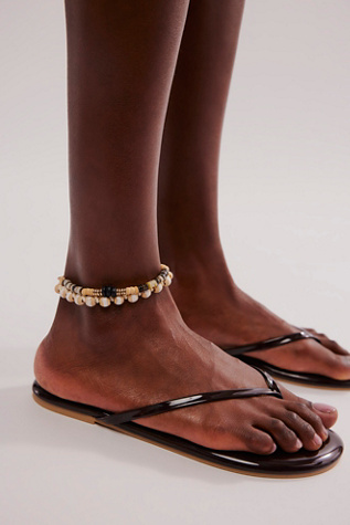 Around Town Flip Flops by Soléi Sea at Free People in Brown, Size: US 8