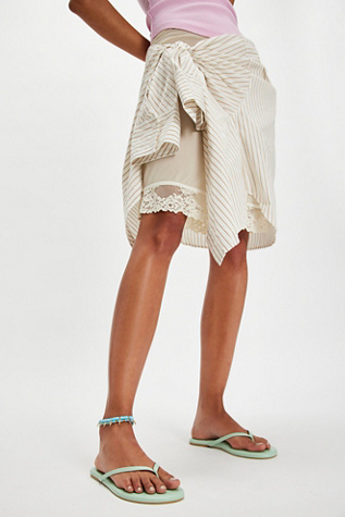 Around Town Flip Flops by Soléi Sea at Free People in Aloe Vera, Size: US 10