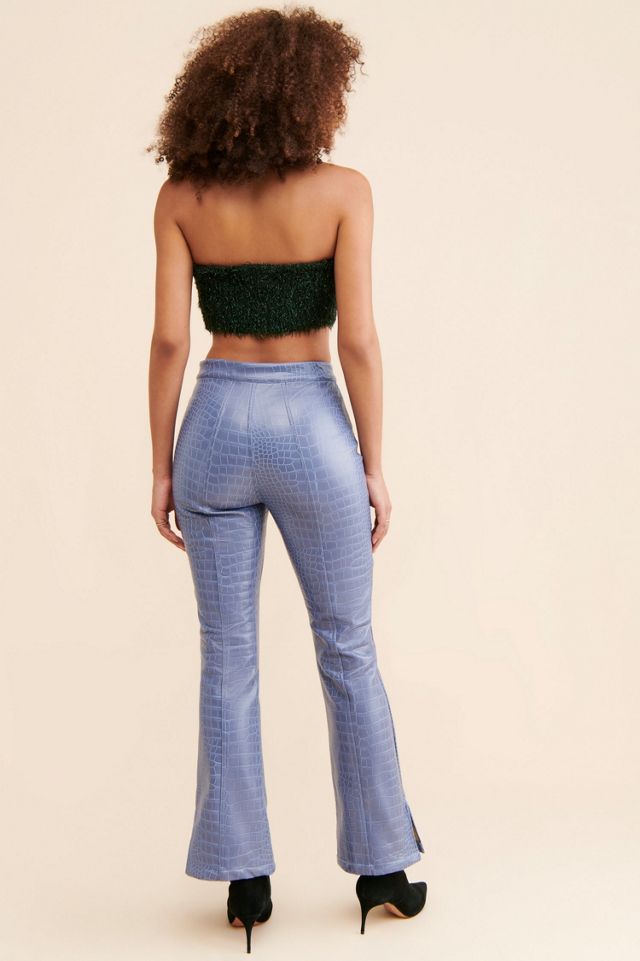 Hosbjerg Irah Vegan Leather Croc Pants #1