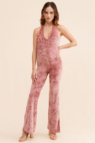 MONTE Cher Halter Jumpsuit