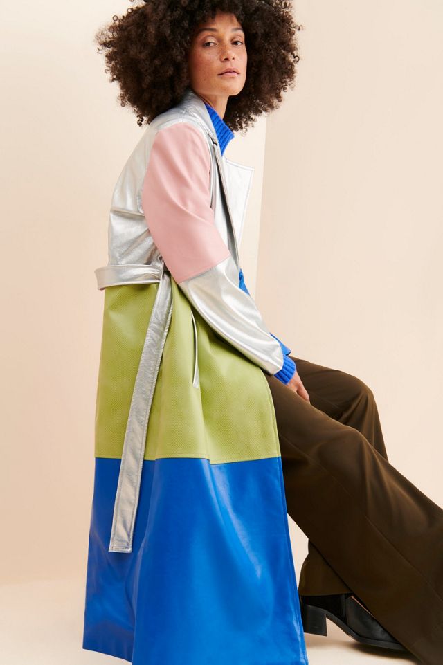 Jayley Collection Metallic Colorblock Coat #2