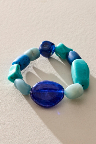 Dylan Chunky Bracelet at Free People in Sea Blues