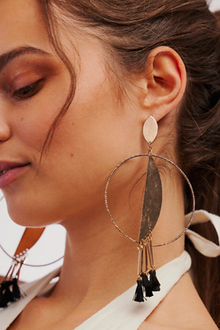 After Party Dangle Earrings at Free People in Gold