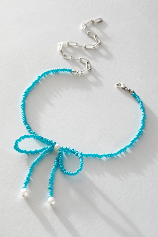 Babydoll Choker at Free People in Turquoise