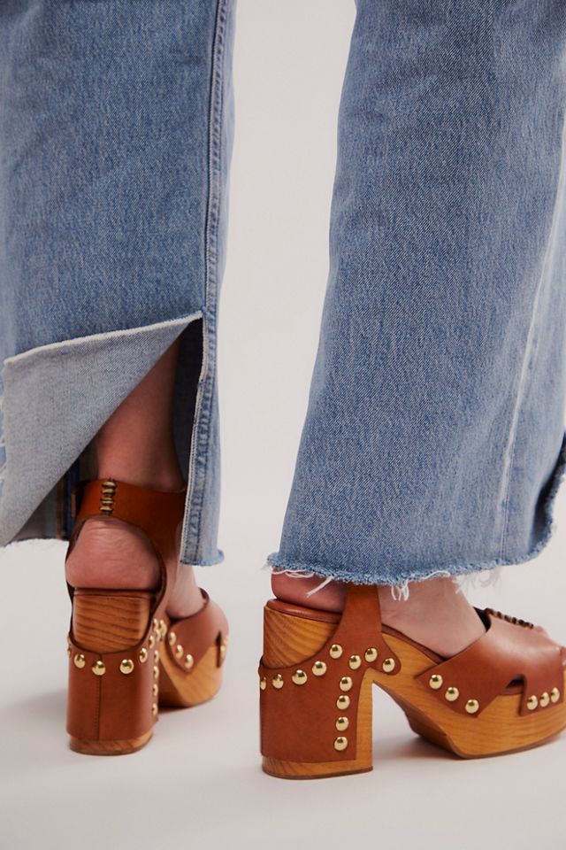 Free people clog heels best sale