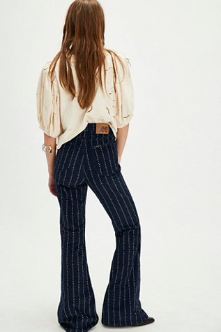 Lee Printed Cord High-Rise Flare Jeans