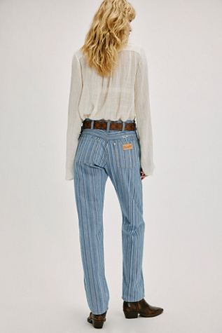 Wrangler Sunset Stripe Mid-Rise Straight Jeans