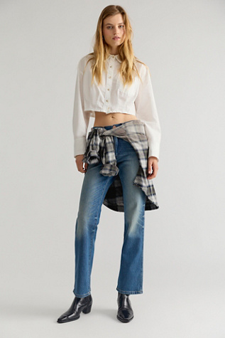 Wrangler Wrancher Mid-Rise Bootcut Jeans by Free People
