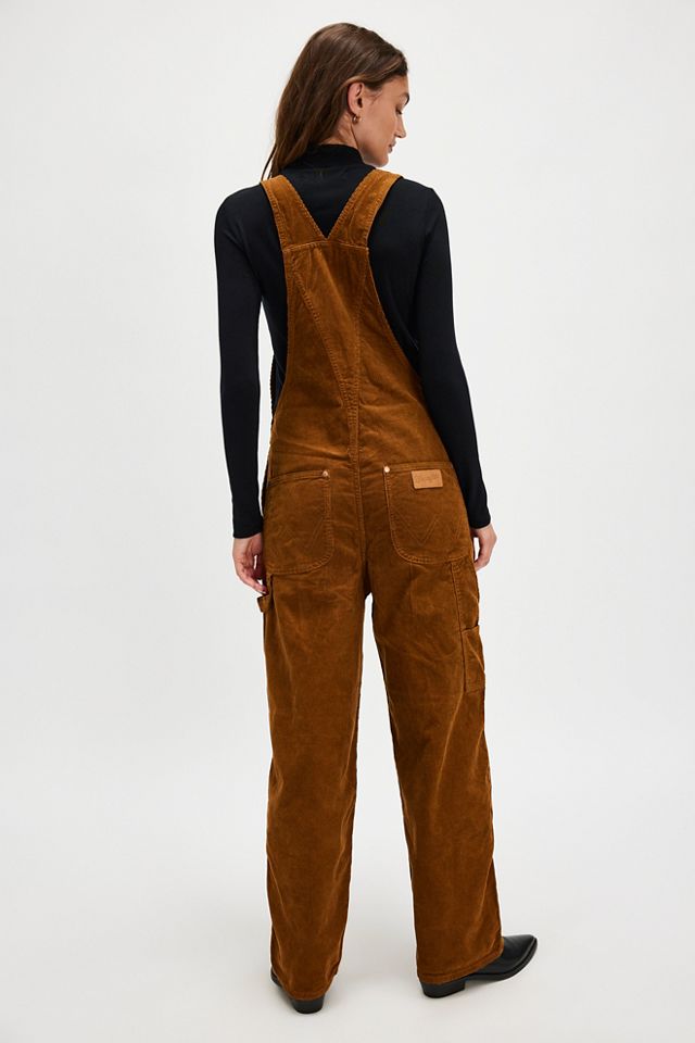 Wrangler Straight-Leg Bib Cord Overalls #1