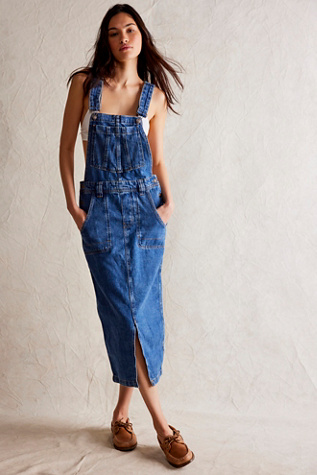 Free people maddie sales denim midi skirt