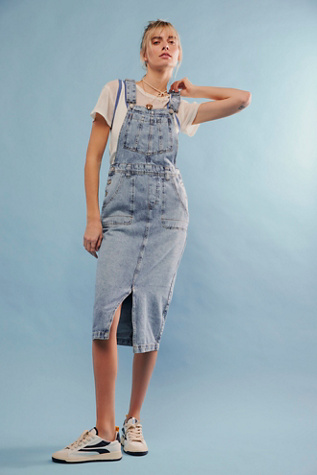 We The Free Bardot Denim Skirtall at Free People in Follow Your Heart, Size: Large