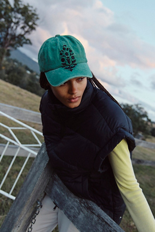 Big Buti Baseball Cap by FP Movement at Free People, Hunter Green