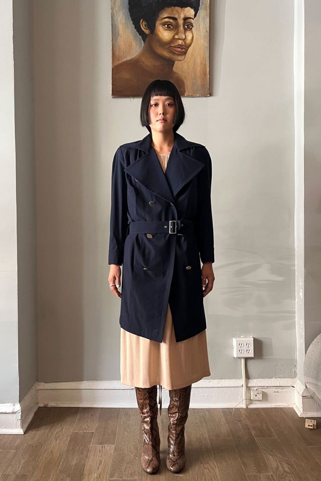 Vintage wool outlet trench coat