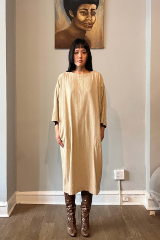 ワンピース ISSEY MIYAKE PERMANENTE DRESS ARCHIVE Issey Miyake Plantation Cotton Maxi Dress Selected by Moore