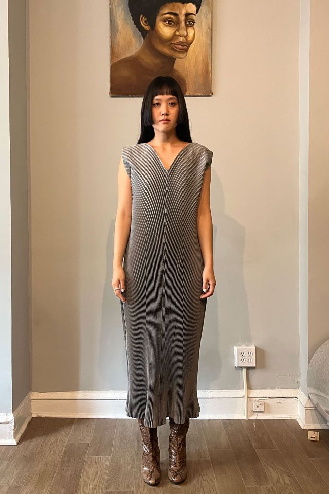 Issey Miyake Pleated Maxi Dress Selected by Moore Vintage Archive Free People