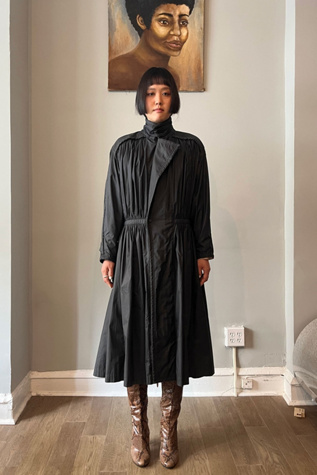 1970s Issey Miyake Nylon Pleated Trench Selected by Moore Vintage Archive