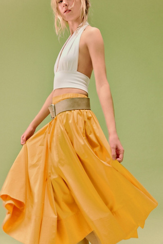 Jupe midi Lowen par free-est en Avenue Des Agrumes, pour femme taille: XS chez Free People