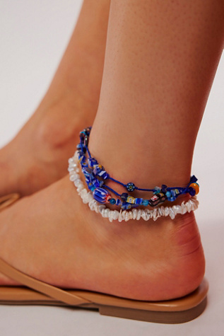 Ariana Ost Marathon Anklet at Free People in Electric Blue