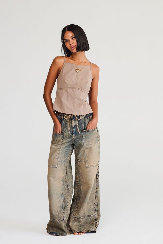 CRVY Outlaw Wide-Leg Jeans | Free People
