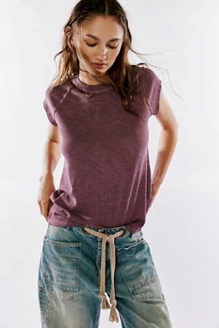 We The Free Riley Tee at Free People in Wild Ginger, Size: Small