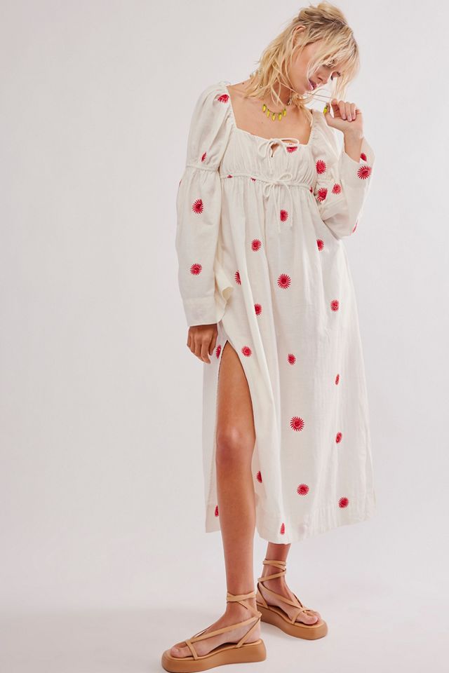 Emory Embroidered Midi Dress #3