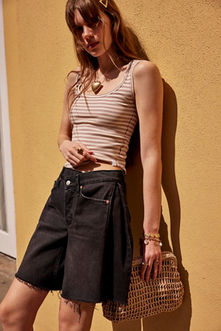 We The Free Boomerang Long Shorts at Free People in Night Shift, Size: 31