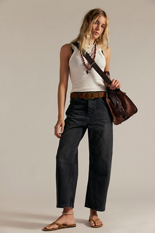 We The Free Deep Trance Dropped Boyfriend Jeans at Free People in Black, Size: 25