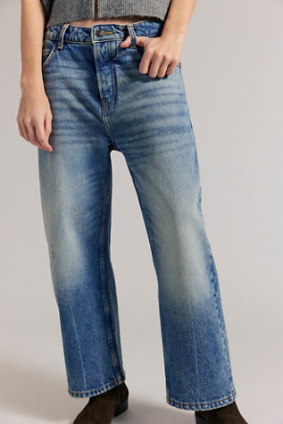 We The Free Deep Trance Dropped Boyfriend Jeans at Free People in Medium Wash, Size: 32