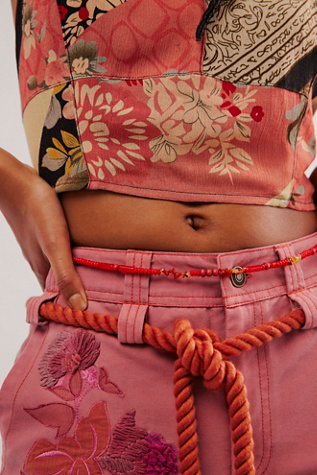 Rhodes Belly Chain at Free People in Red