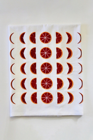 Overseasoned Blood Orange Moons Tea Towel