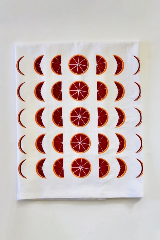 Overseasoned Blood Orange Moons Tea Towel