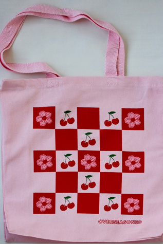 Overseasoned Cherry Picnic Tote Bag at Free People in Pink