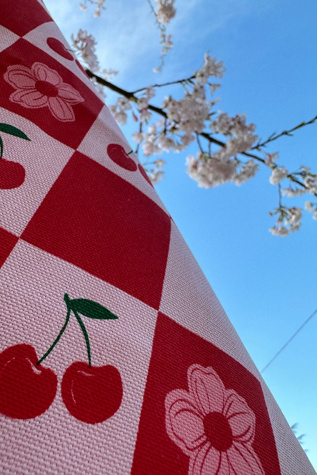 Женская сумка Overseasoned Cherry Picnic, цвет: Розовый — фото 3