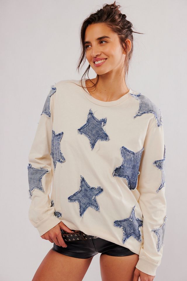 OneTeaspoon Denim Star BF Long-Sleeve | Free People