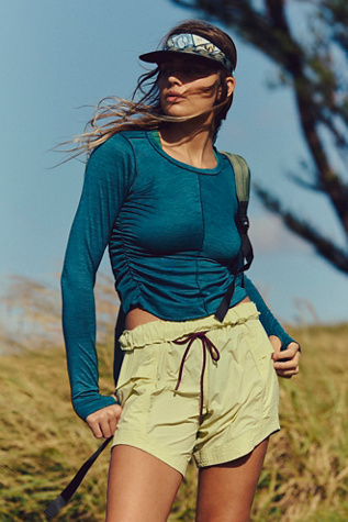 In The Wild Long Shorts by FP Movement at Free People, Dandelion, S