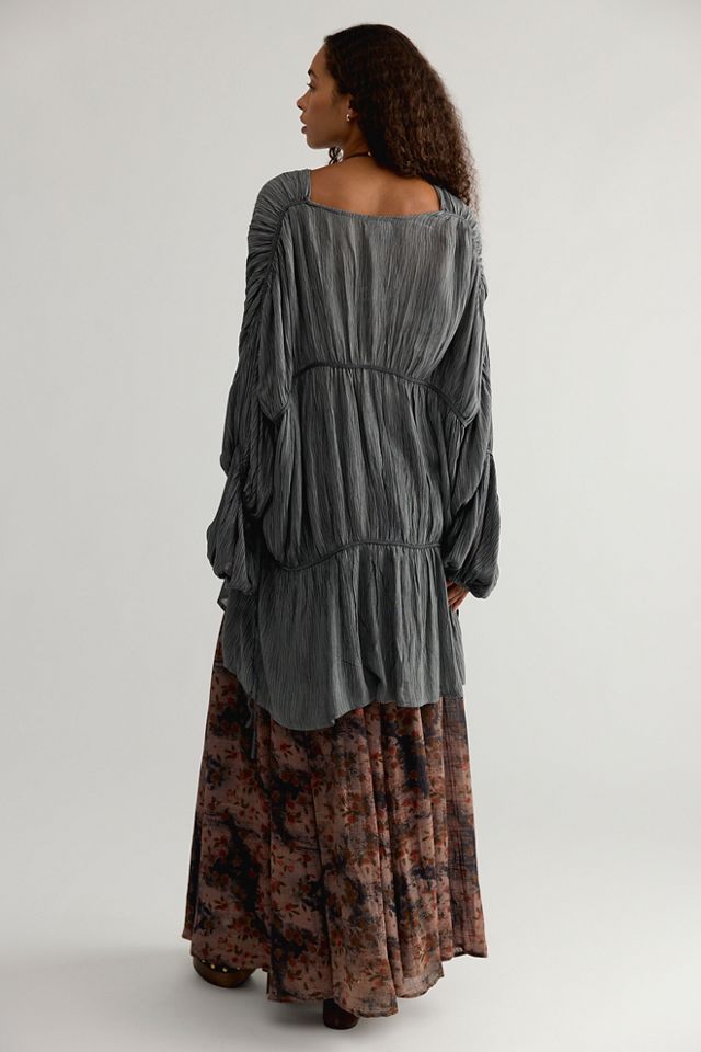 Juliet Sheer Tie-Front Duster Top #2