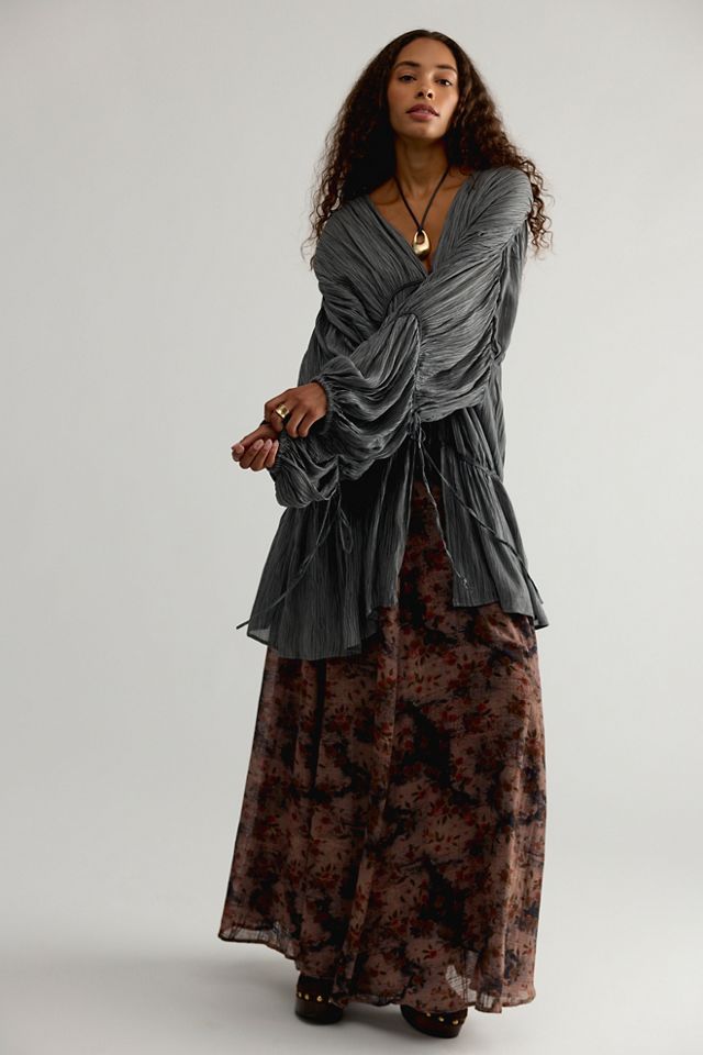Juliet Sheer Tie-Front Duster Top #3
