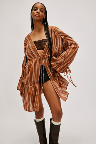 Juliet Kimono at Free People in Stripe